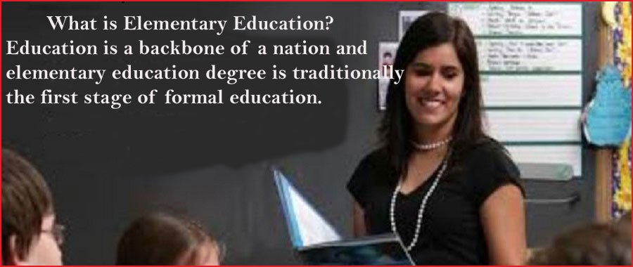 what is elementary education
