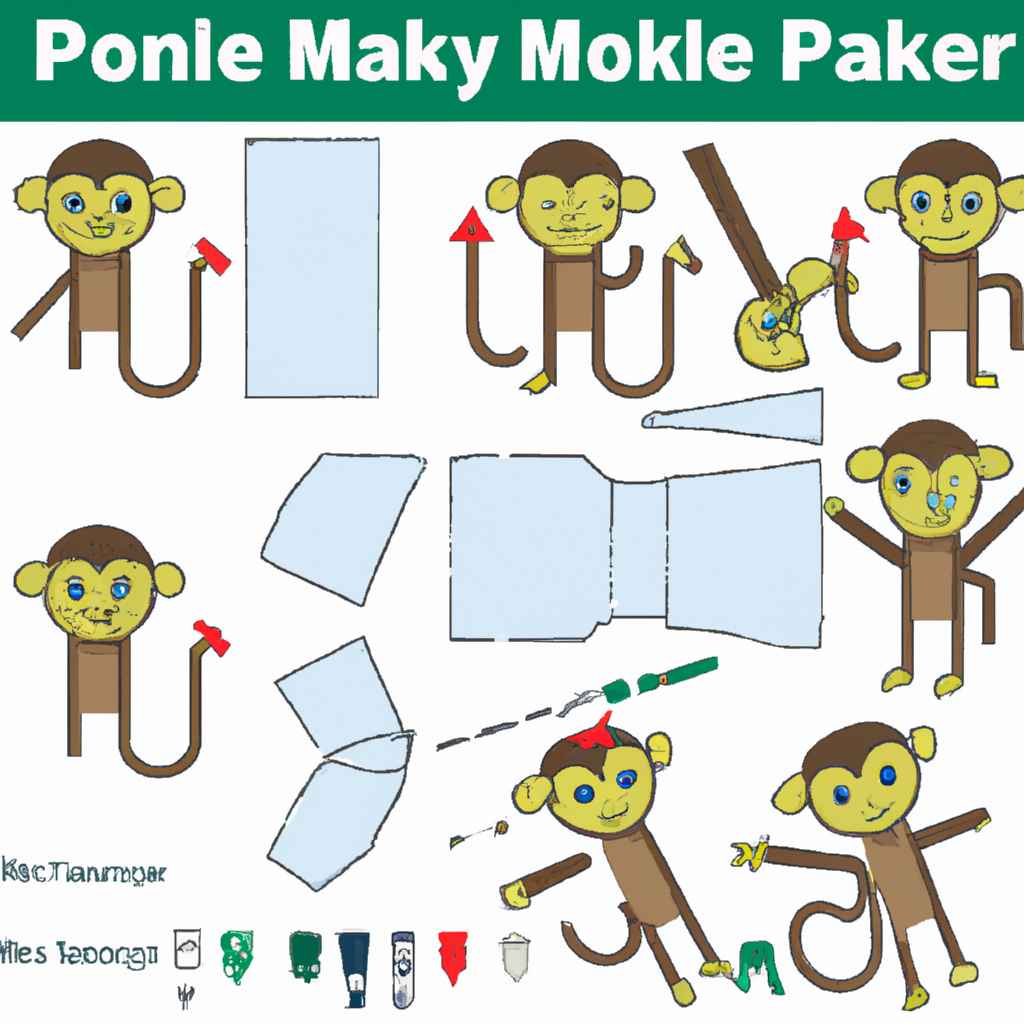 how to make a paper monkey step by step